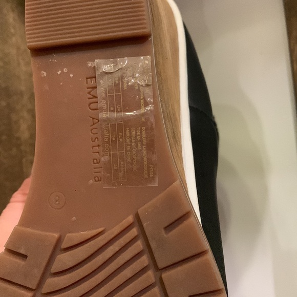 Leather Suede & Merino Wool Wedge Ankle Boot Emu Australia - Picture 4 of 10